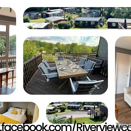 180 River View Cabin Caeathro Eksteriør billede