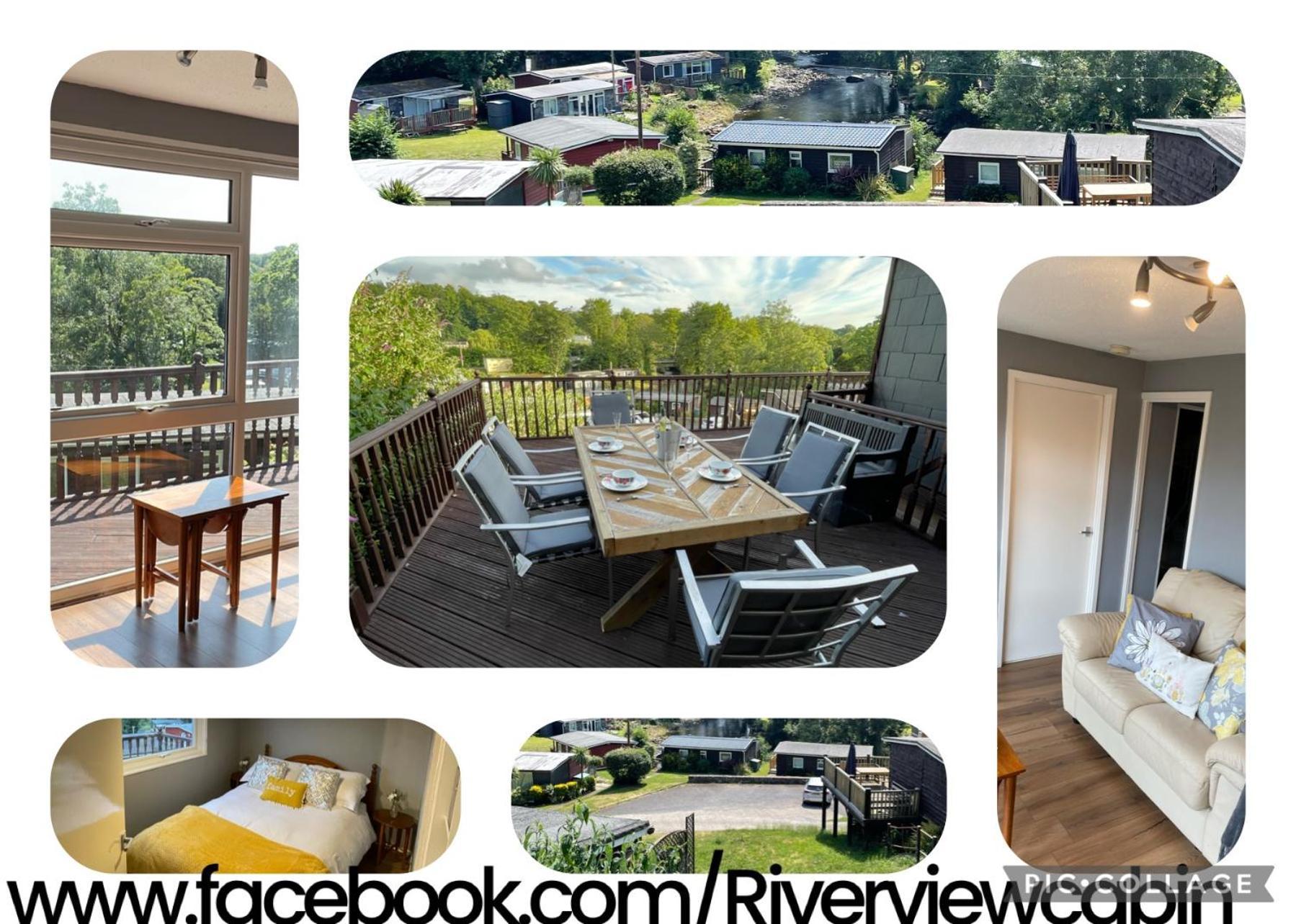 180 River View Cabin Caeathro Eksteriør billede